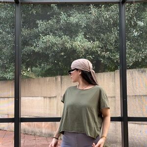 Zara green tshirt